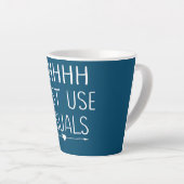 Gebruik gewoon Visuals Speciaal Onderwijsleraar Latte Mok (Rechterhoek)