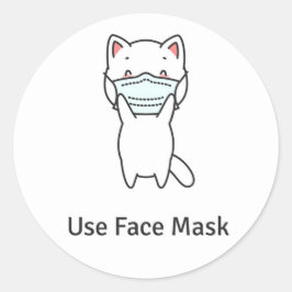 GEBRUIK GEZICHTSMASKER CUTE KAT STICKER ENVELOPE Z