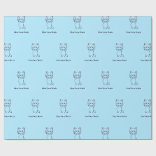 GEBRUIK GEZICHTSMASKER KITTEN Inpakpapier