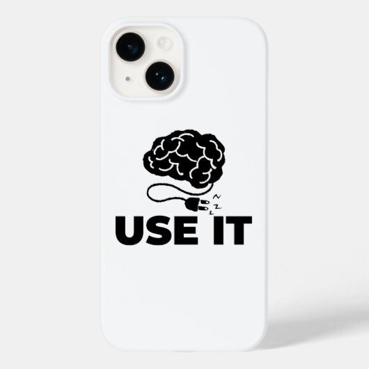 Gebruik het - Brain Design Case-Mate iPhone Case (Achterkant)
