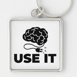 Gebruik het - Brain Design Sleutelhanger
