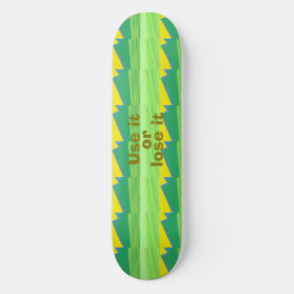 Gebruik het of verlies het kerstcadeau skateboard