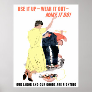 Gebruik het omhoog — Draag het uit — laat het gebe Poster