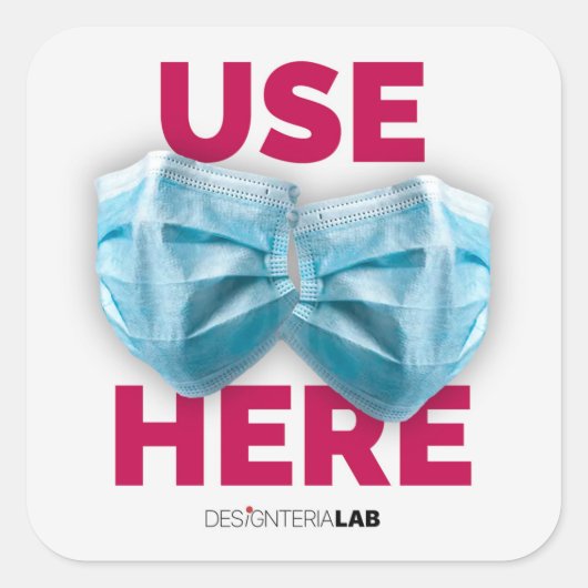 Gebruik hier masker vierkante sticker (Voorkant)