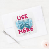 Gebruik hier masker vierkante sticker (Envelop)