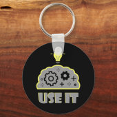 Gebruik je brein sleutelhanger (Voorkant)