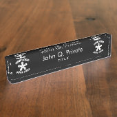 Gebruik Je Eigen Logo Naambordje (Zijkant)