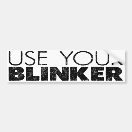 Gebruik je linker! bumpersticker (Voorkant)