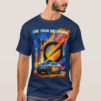 Gebruik Je Waanideeën Tesla Cybertruck Starship Gr T-shirt