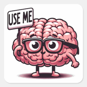 Gebruik me Funny Brain Sticker