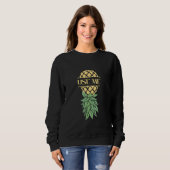Gebruik Mij Ondersteboven Ananas Swingers Trui (Voorkant volledig)