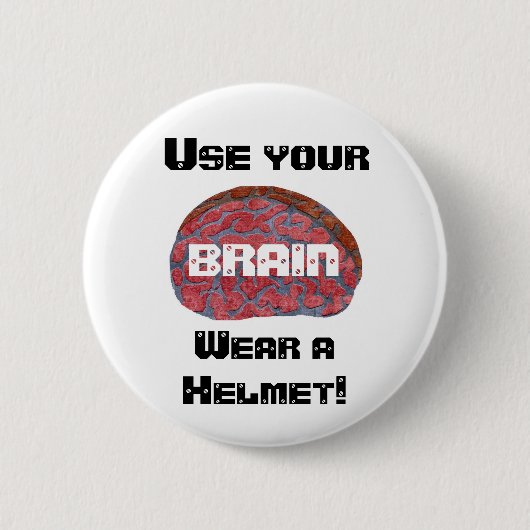 Gebruik uw BRAIN Ronde Button 5,7 Cm (Voorkant)
