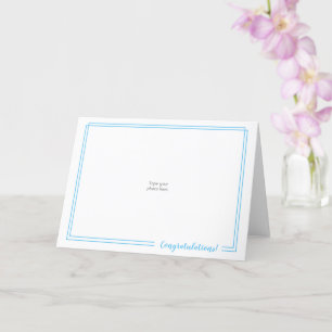 Gebruik uw eigen foto: DoubleBlueBorder-programma' Kaart