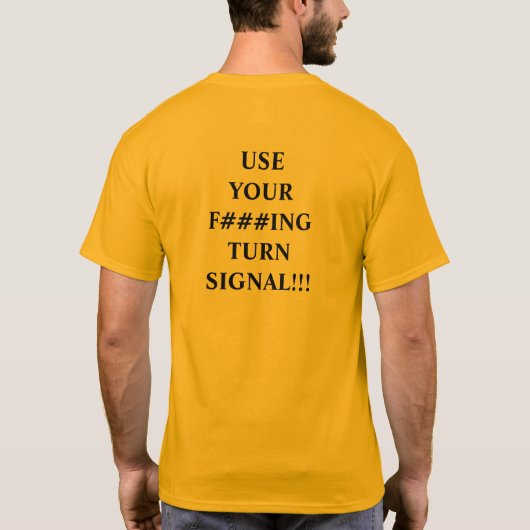 Gebruik uw f***ing-signaal niet als geheugenkaartl t-shirt (Achterkant)