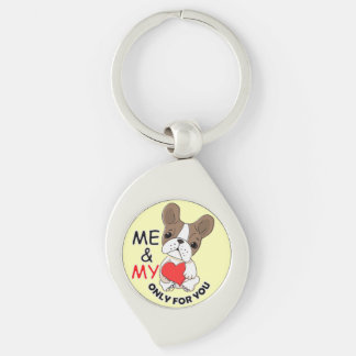 GEBRUIK UW HEART_Metal Sleutelhanger Geel