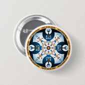 Gebruik uw hoofd ronde button 5,7 cm (Voorkant /achterkant)