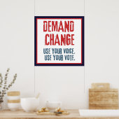 Gebruik uw stem en uw stem voor Verandering Poster (Keuken)