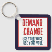 Gebruik uw stem en uw stem voor Verandering Sleutelhanger (Voorkant)