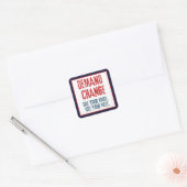 Gebruik uw stem en uw stem voor Verandering Vierkante Sticker (Envelop)