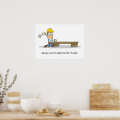 Gebruik van Handgereedschap 001 Poster (Keuken)