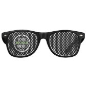 gebruikelijk, uniek, strak en minimalistischFeest Retro Zonnebril (Voorkant)