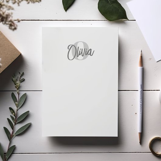 Gebruiker Cool Monochrome Grijs Trendy Script Mono Post-it® Notes