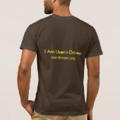 Gebruiker>Driven T-shirt met URL (Achterkant)