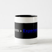 Gebruikerservaring (UX) Breadcrumb Ringer-Mok - zw Tweekleurige Koffiemok (Center)