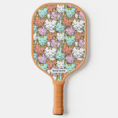 Gebruikersnaam Slapy Cats Pattern Pickleball Paddle (Achterkant)