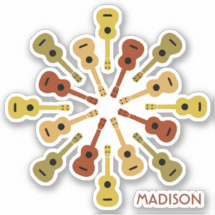 Gebruikersnaam UKULELE Sticker