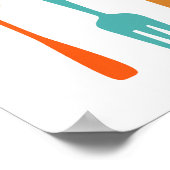 Gebruiksartikelen Mid Century Modern Styled Kitche Poster (Hoek)