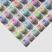 Gebruiksdragende uil voor waterverf met meerdere k tissuepapier (Detail)