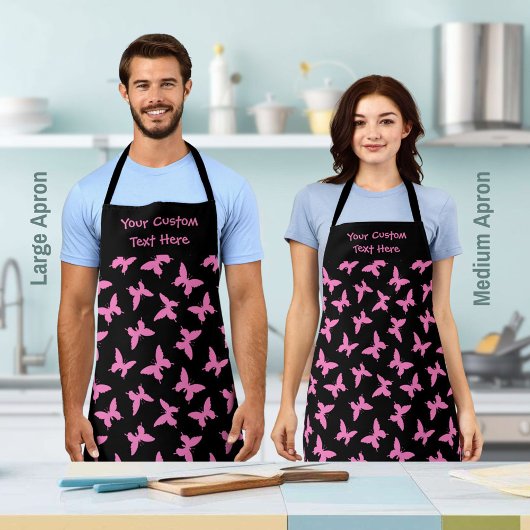 Gebruiksloos vlinderpatroon schort