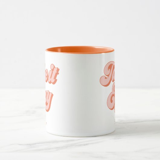 , gebruiksvriendelijke retro-stijl mok (Midden)