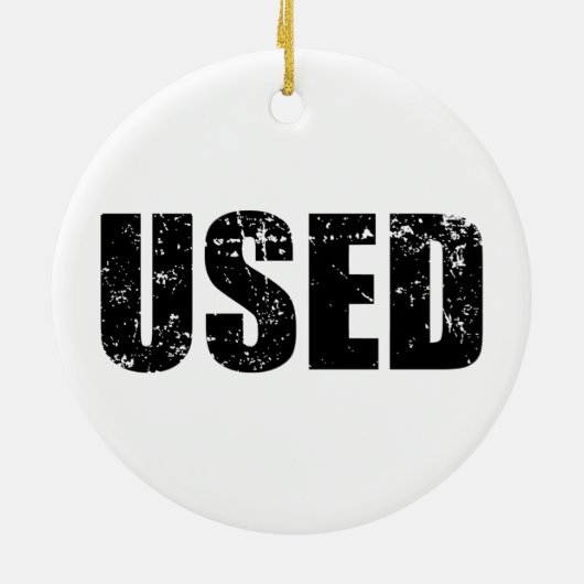 GEBRUIKT KERAMISCH ORNAMENT (Achterkant)