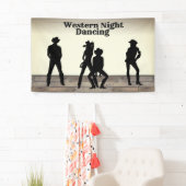 Gebruikt om een lijndans te zijn spandoek (Insitu)