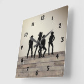 Gebruikt om een lijndans te zijn vierkante klok (Hoek)