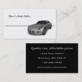 Gebruikte autodealer visitekaartje (Voorkant / Achterkant)