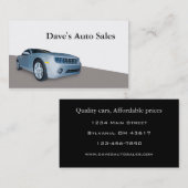 Gebruikte autodealer visitekaartje (Voorkant / Achterkant)