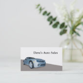 Gebruikte autodealer visitekaartje (Staand voorkant)