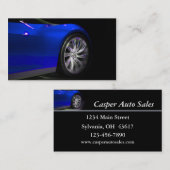 Gebruikte autodealer visitekaartje (Voorkant / Achterkant)