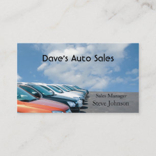 Gebruikte autodealer visitekaartje