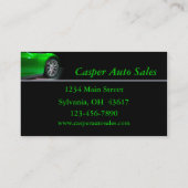 Gebruikte autodealer visitekaartje (Achterkant)