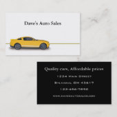 Gebruikte autodealer visitekaartje (Voorkant / Achterkant)