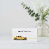 Gebruikte autodealer visitekaartje (Staand voorkant)