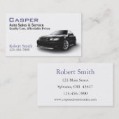 Gebruikte autodealer visitekaartje (Voorkant / Achterkant)