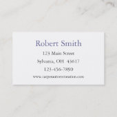 Gebruikte autodealer visitekaartje (Achterkant)