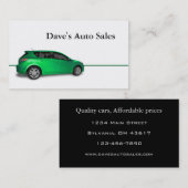 Gebruikte autodealer visitekaartje (Voorkant / Achterkant)