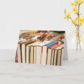 Gebruikte boeken bij een liefdadigheidsbazaar kaart (Gele Bloem)
