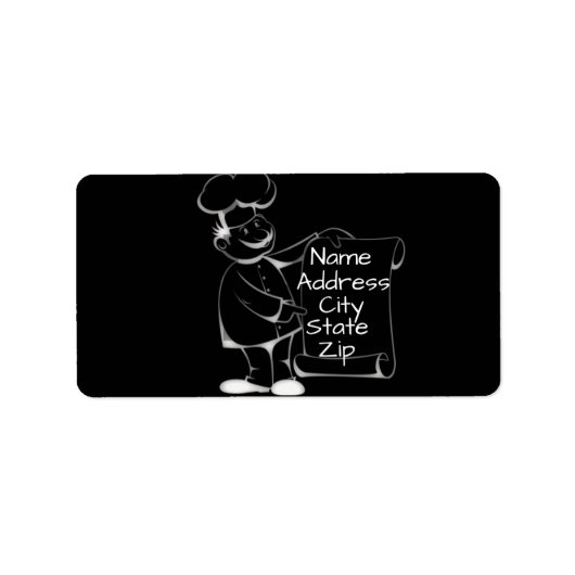 ***GEBRUIKTE CHEF *** ADRES ETIKET (Voorkant)